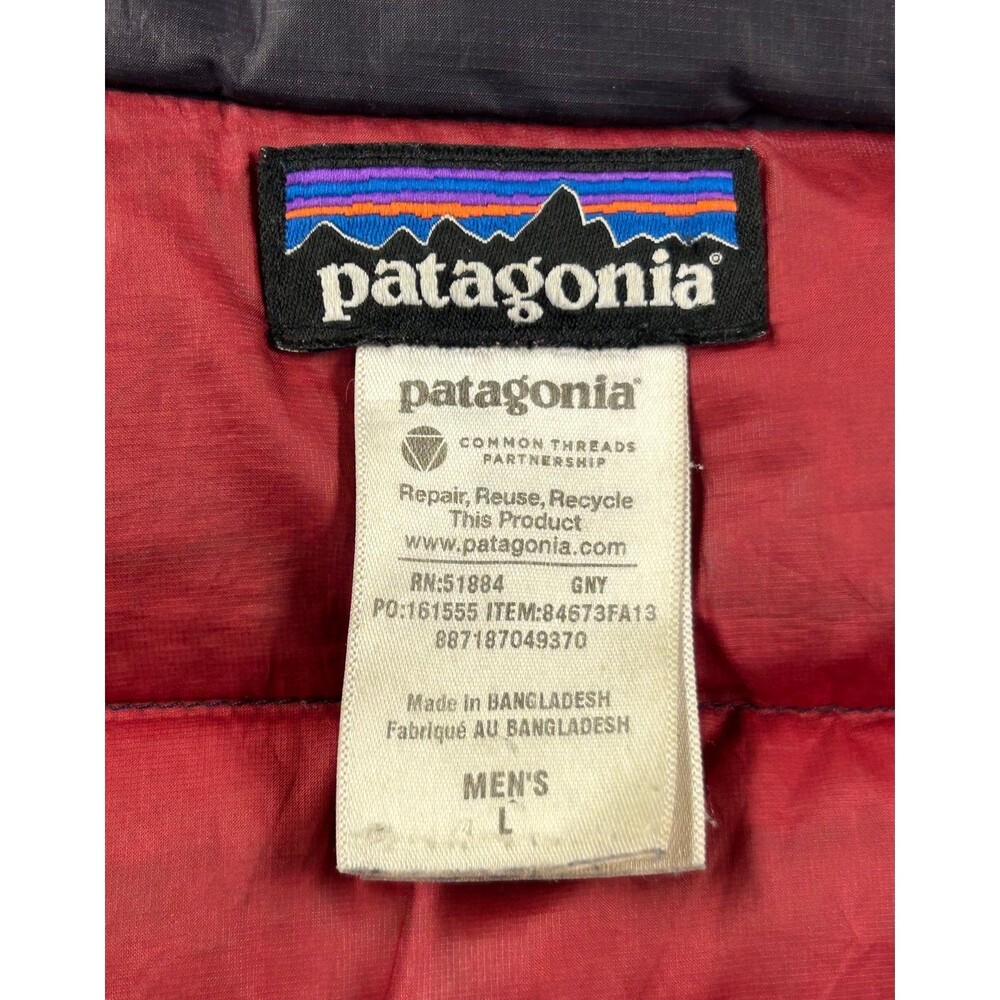 Patagonia Down Sweater Jacket Mens Purple Puffer Insulated 84673FA13 - Picture 7 of 11